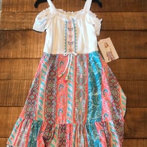 Girls off the shoulder dress